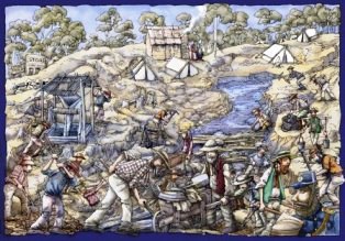 gold fields scene 1800s