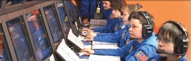 young students at US Space and Rocket Centre, Space Camp