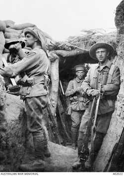 Soldiers in a trench. Soldiers in a trench.
