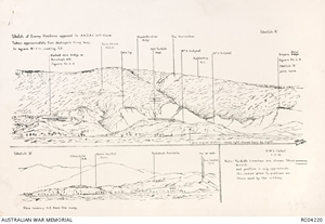 Drawings with areas marked on it.